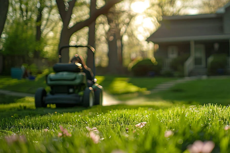 walk behind electric mower
